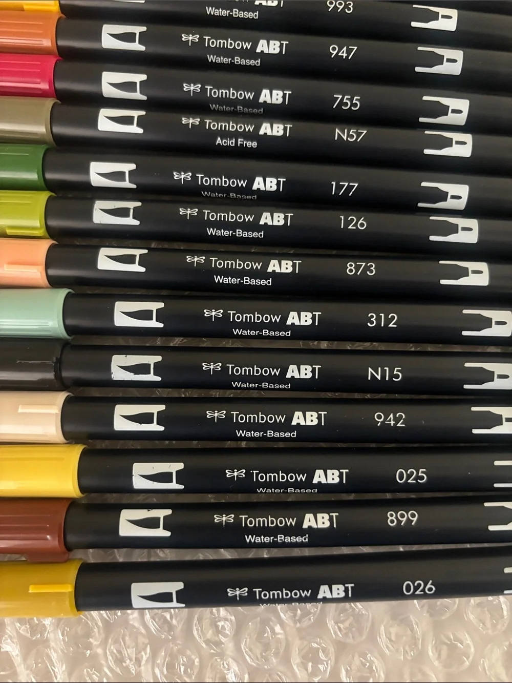 Set of 19 Tombow Colorful Dual-Tip Markers Pens for Planners Notebooks Craft Art